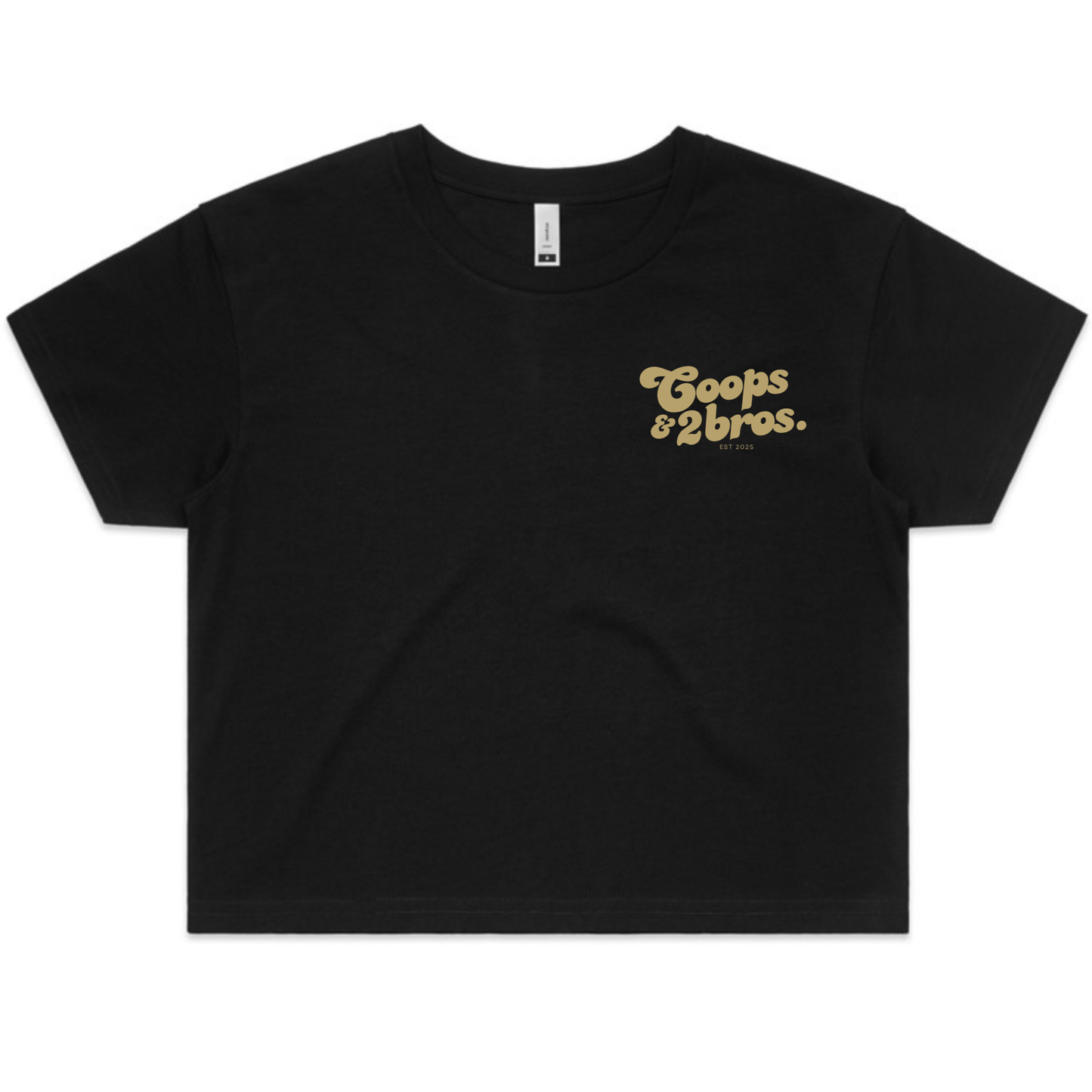 Coops & 2Bros Retro Crop - Black – Ladies - C2B THE LABEL