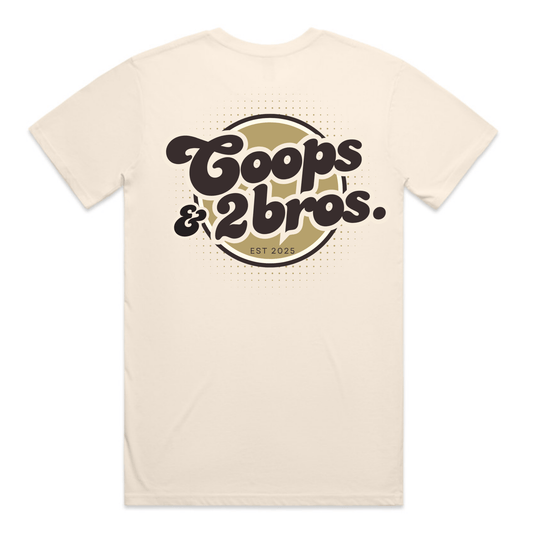 Coops & 2Bros Retro Tee - Ecru - Adults - C2B THE LABEL