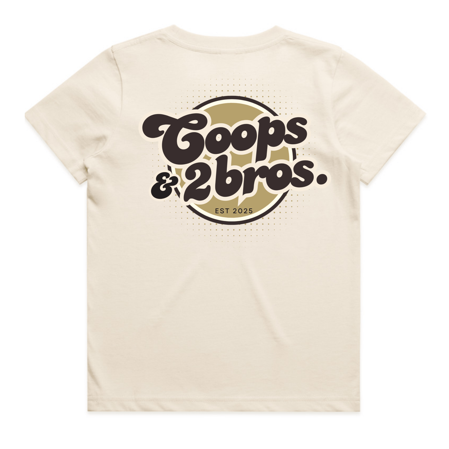 Coops & 2Bros Retro Tee - Ecru - Kids & Youth - C2B THE LABEL