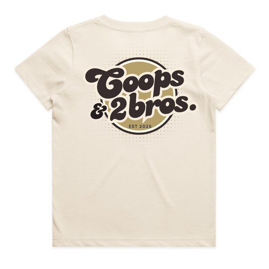 Coops & 2Bros Retro Tee - Ecru - Kids & Youth - C2B THE LABEL