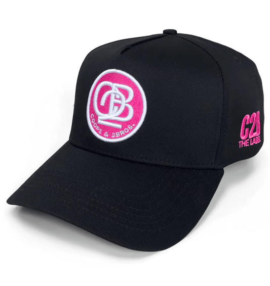C2B OG Cap – Black + Pink - C2B THE LABEL