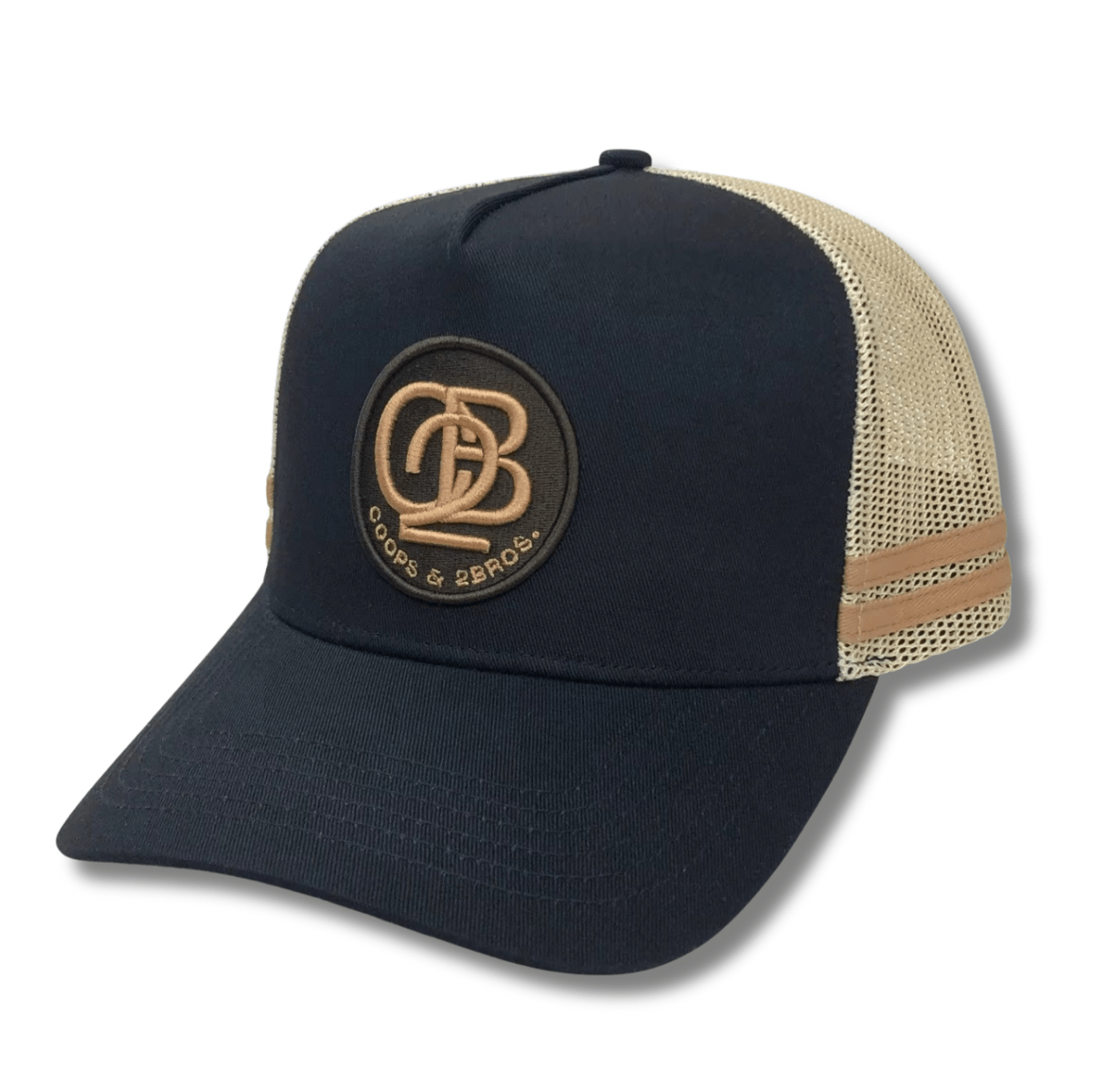 C2B OG Trucker Cap – Black + Tan - C2B THE LABEL