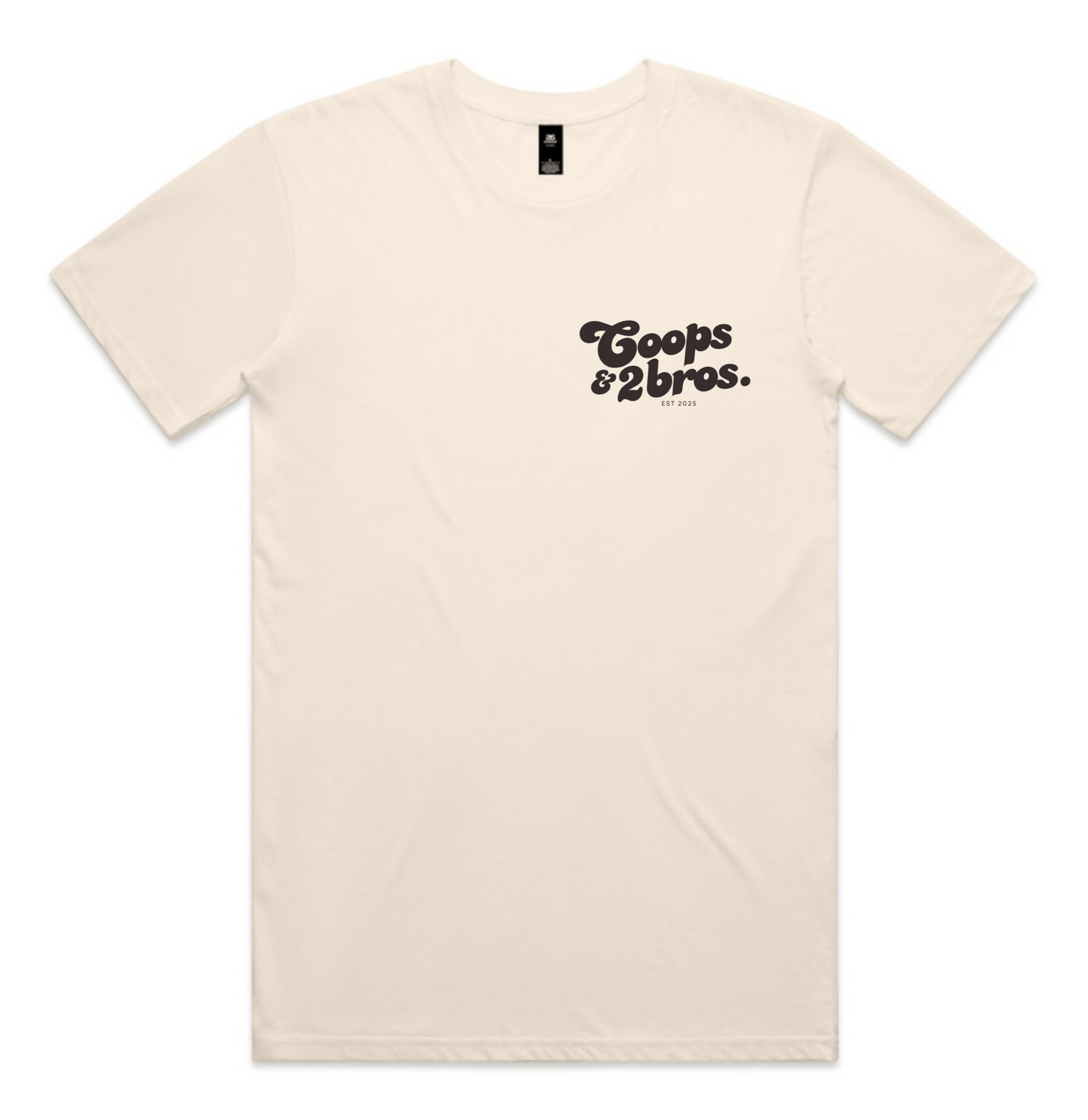 Coops & 2Bros Retro Tee - Ecru - Adults - C2B THE LABEL