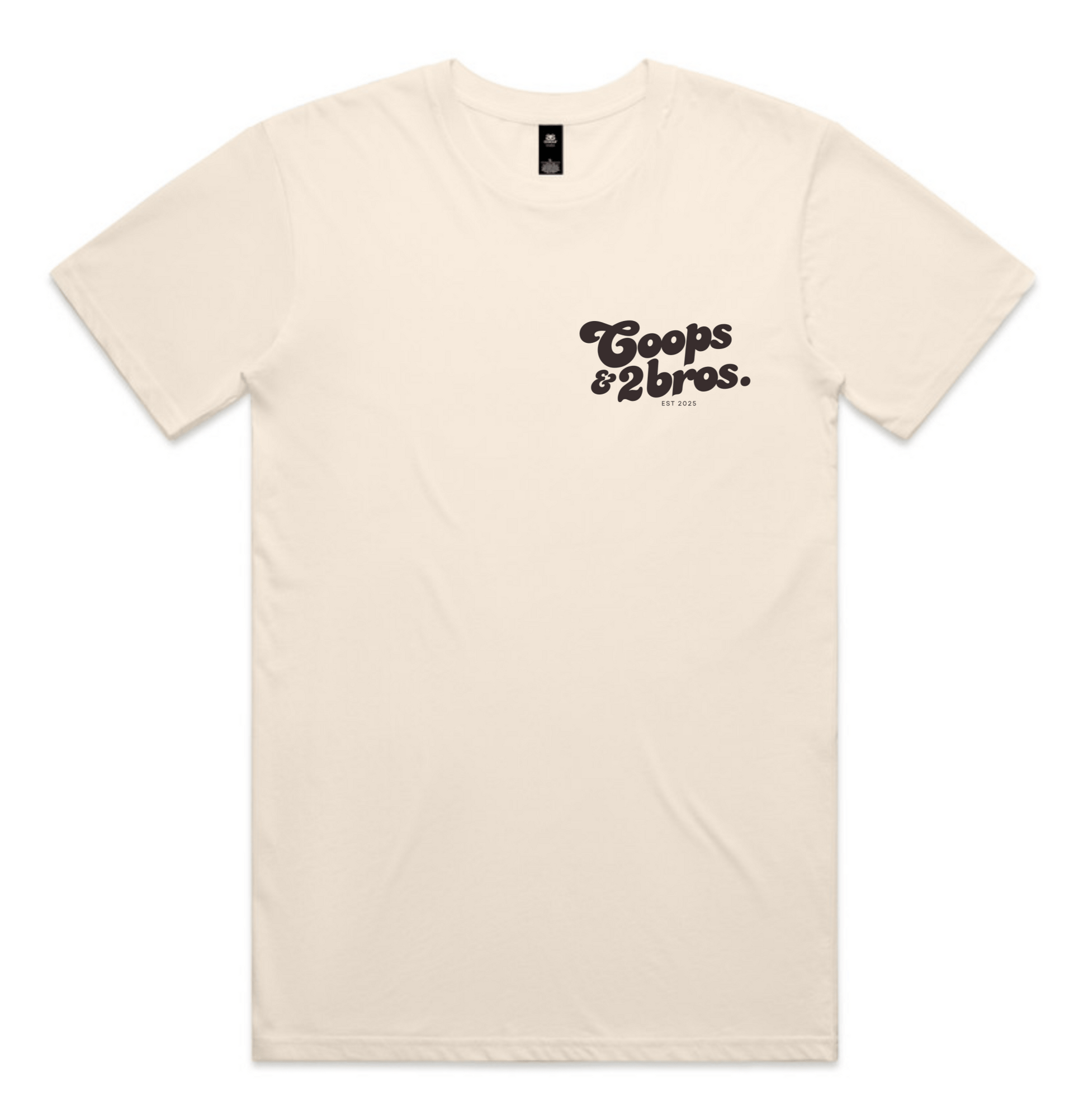 Coops & 2Bros Retro Tee - Ecru - Adults - C2B THE LABEL