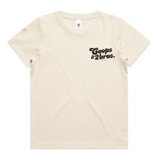 Coops & 2Bros Retro Tee - Ecru - Kids & Youth - C2B THE LABEL